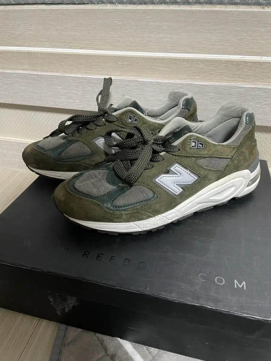 뉴발란스 990v2 카키 그린 250 made in USA